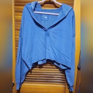 Aerie Hooded Cropped Fleece